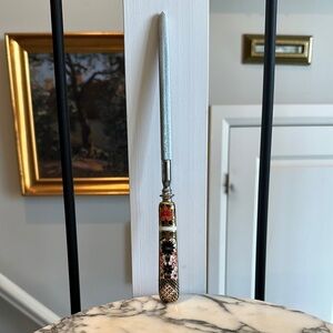 Vintage Royal Crown Derby Imari Pattern Knife Sharpening Steel / Honing Rod